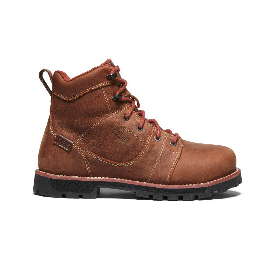 Women's Seattle 6 Waterproof Winter Boots with Aluminum Toe - Gingerbread/Black | Slip-Resistant, Insulated for Hiking, Snow & Cold Weather Outdoor Activities