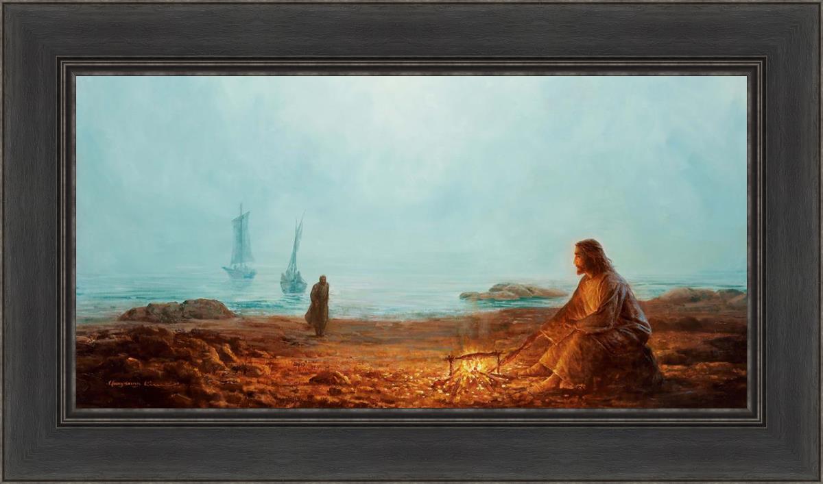 By The Shore By Yongsung Kim - Coastal Wall Art Print for Beach House Decor, Ocean Themed Living Room & Bedroom