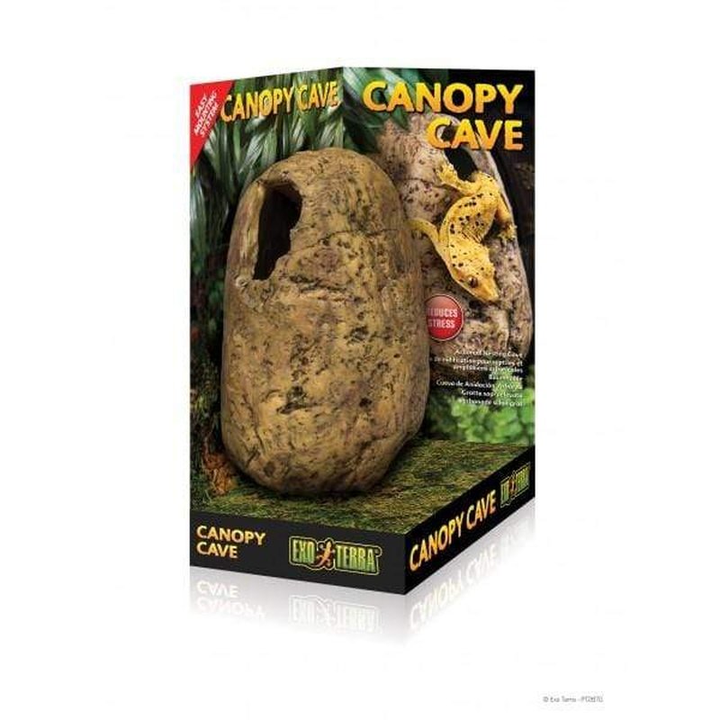 Exo Terra Canopy Cave - Reptile Hideout for Lizards & Snakes - Natural Terrarium Decor for Climbing & Hiding - Perfect for Bearded Dragons & Geckos