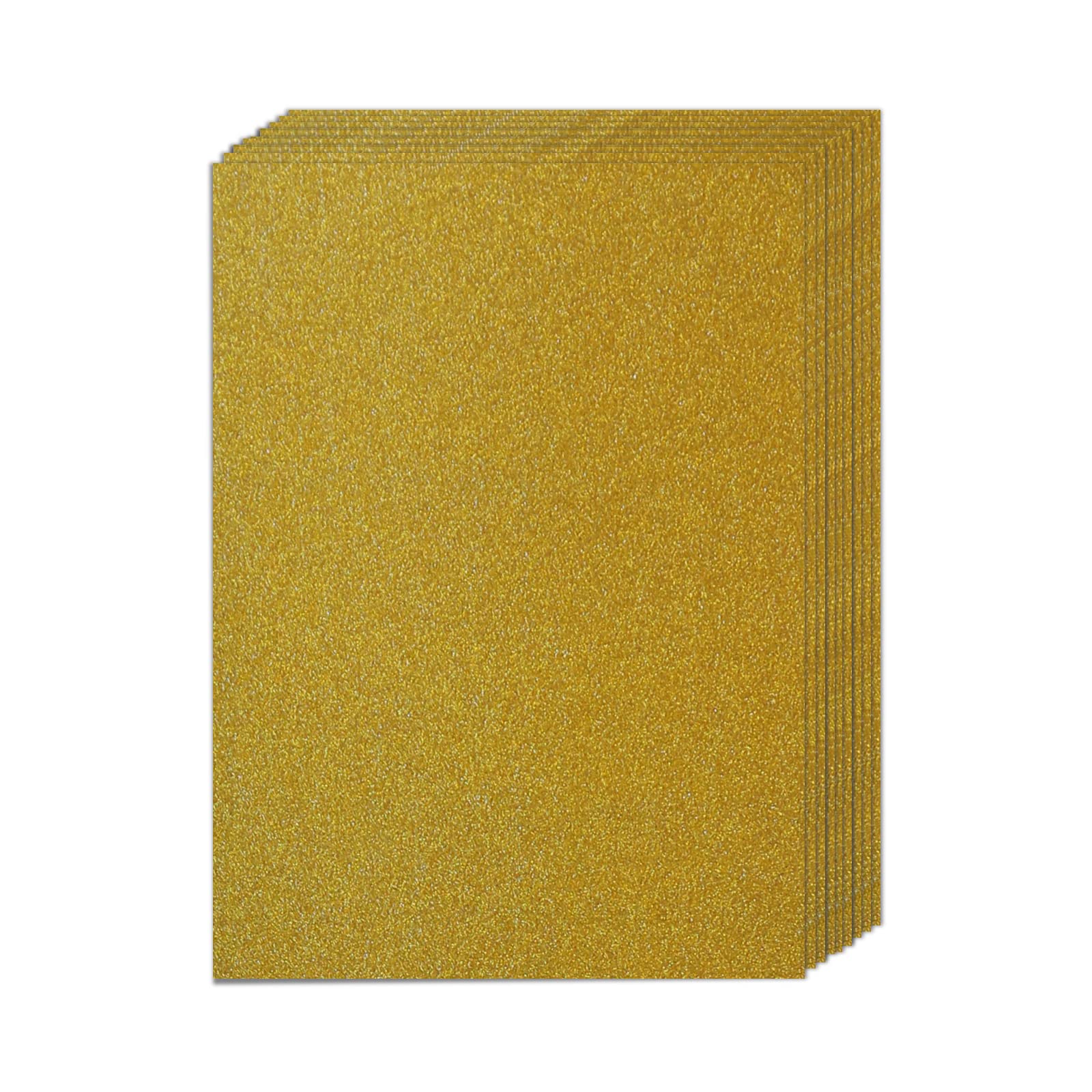 Glitter Cardstock Paper A4, 20 Sheets - Gold Shimmer Sparkly Craft Paper for DIY Scrapbooking, Party Decorations, Graduation & Birthday Invitations - Perfect for Greeting Cards, Gift Wrapping & Home Decor