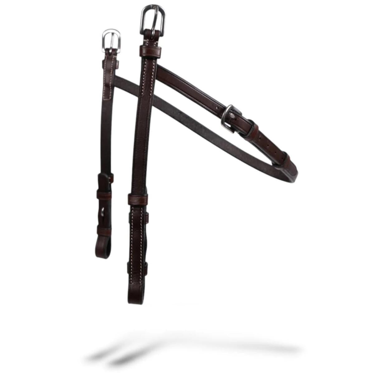 AJR Hackamore Cheek Piece Attachments for Western Horse Training - Durable Leather Horse Tack for Riding and Training Scenarios