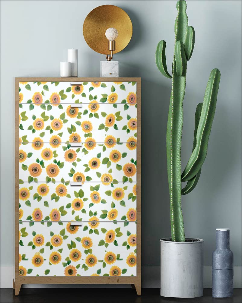 Y115 Sunflower Peel and Stick Wallpaper - 17.7