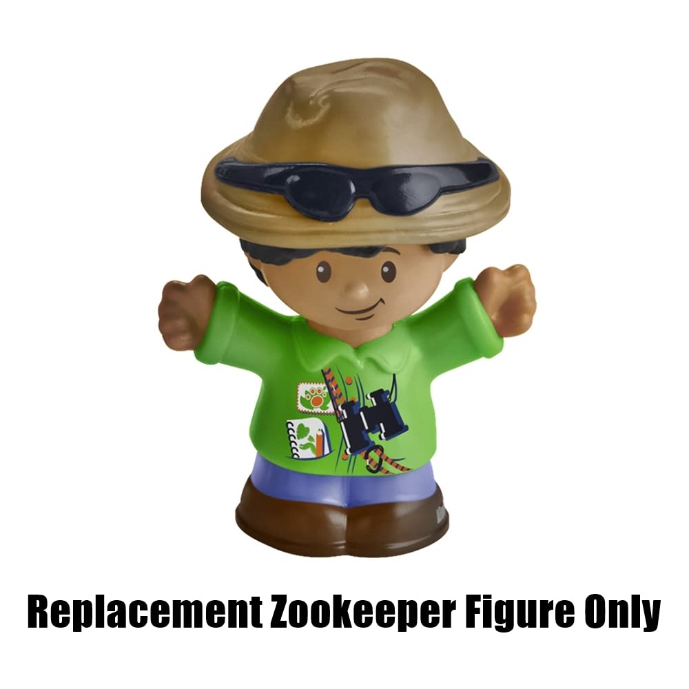 Fisher-Price Little People Musical Zoo Train Playset Replacement Part - Zookeeper Safari Guide Figure Jack (M0532) | Compatible with Fisher-Price Musical Zoo Train Toy Set | Perfect for Kids' Pretend Play & Safari Adventure Role-Playing