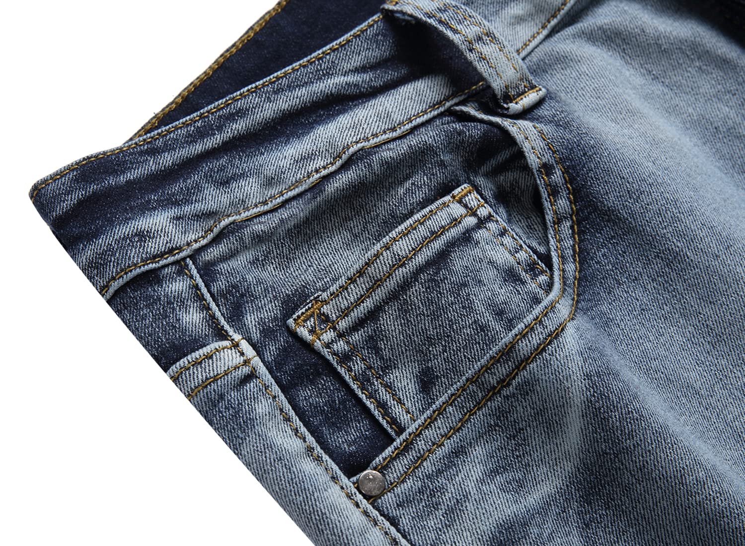Men's Slim Fit Ripped Jeans - Stretch Denim Distressed Skinny Jeans for Men | Comfortable Fashion Pants for Casual Wear & Night Out