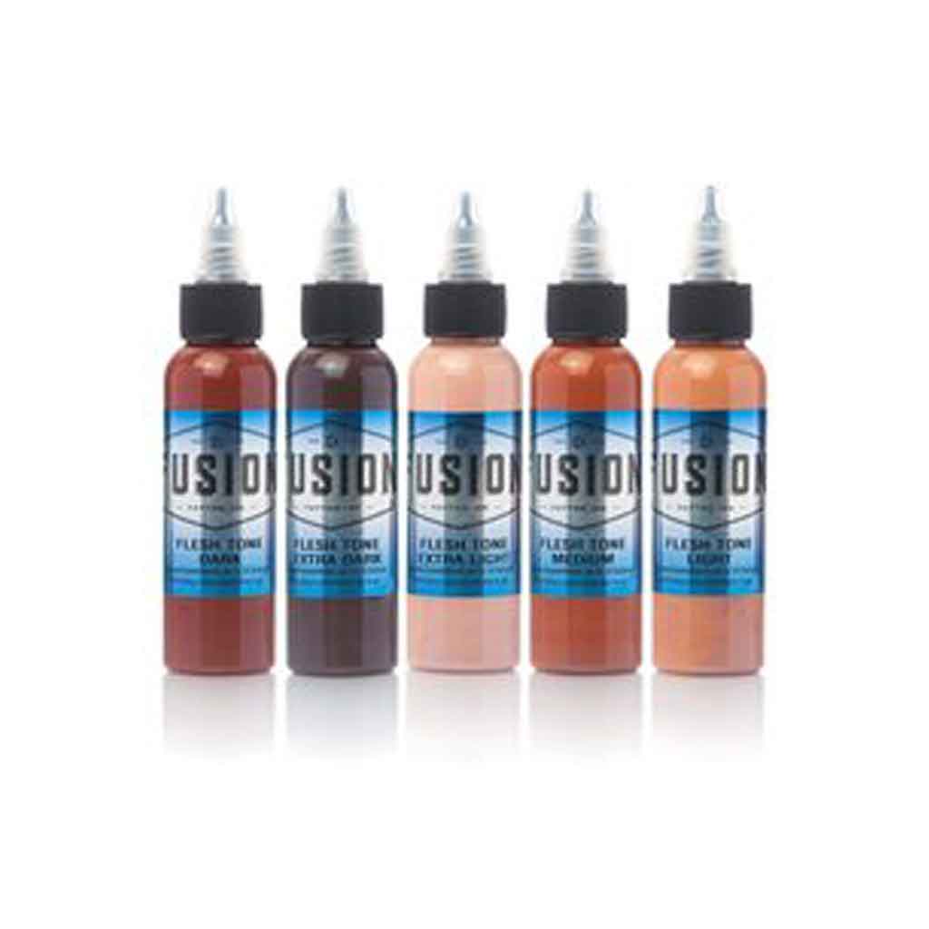 Fusion Flesh Tone Set 1 oz - Professional Makeup Foundation Kit for Flawless Skin - Perfect for Daily Wear, Special Occasions & Photo Shoots