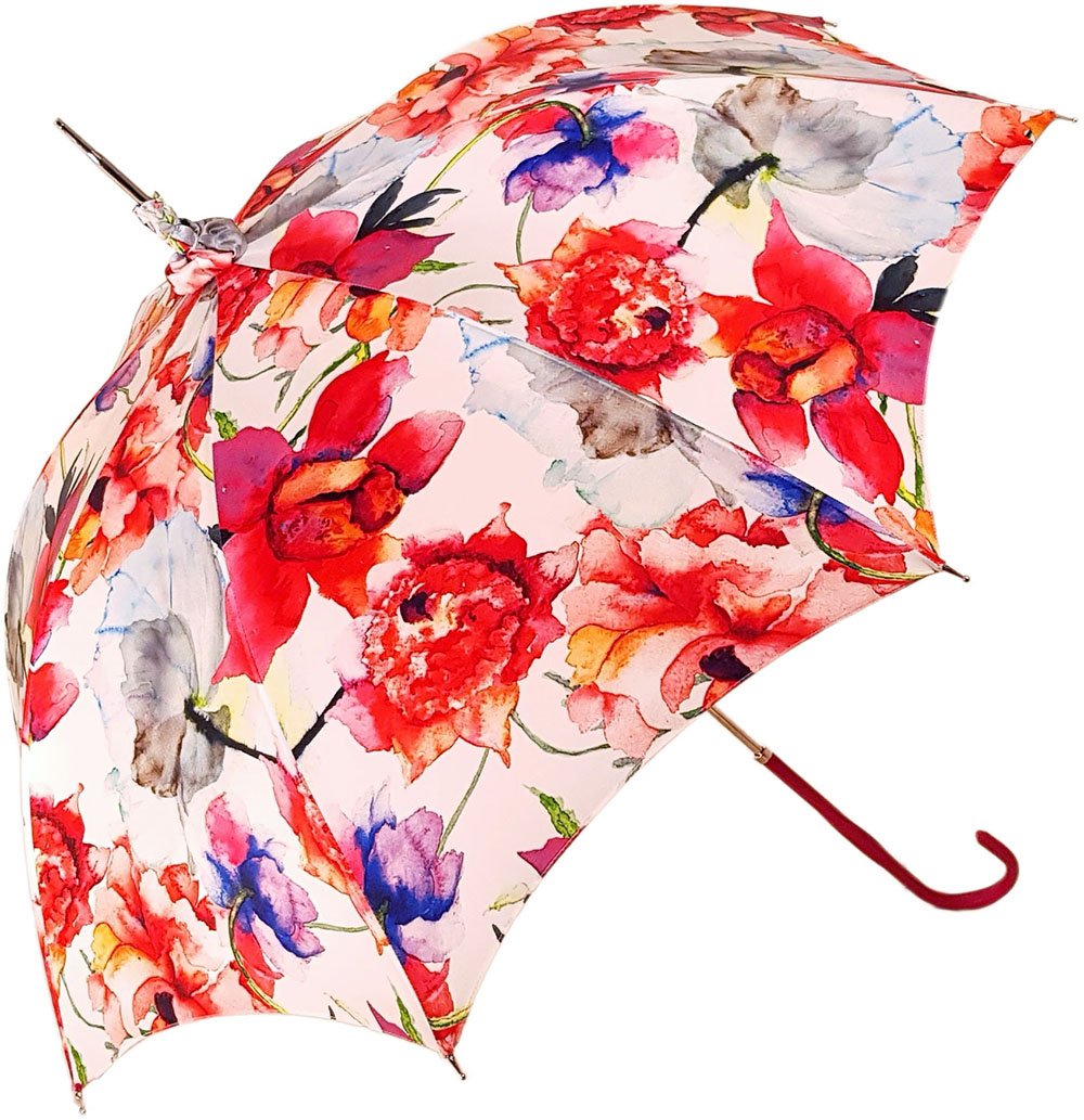 Elegant Floral Umbrella - Stylish Sun Protection for Women, Perfect for Beach, Garden, and Outdoor Events