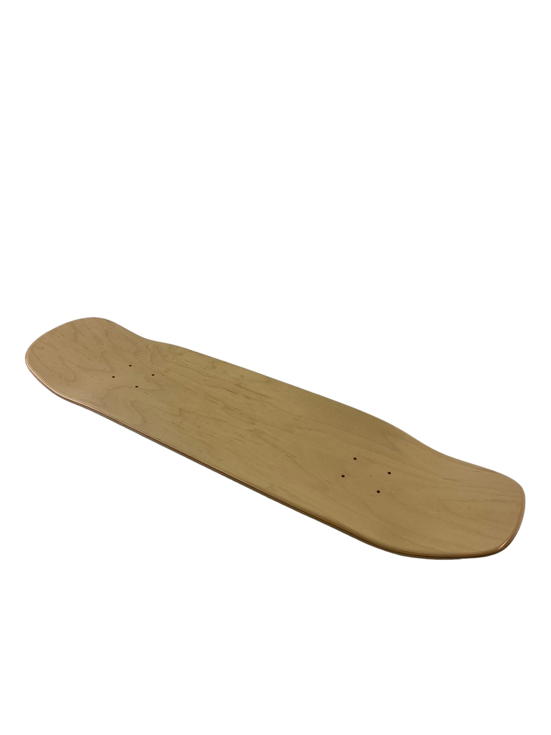 G SHOVEL Pool Shape Hardrock Skateboard Blank Deck - Natural Maple Wood 9.0