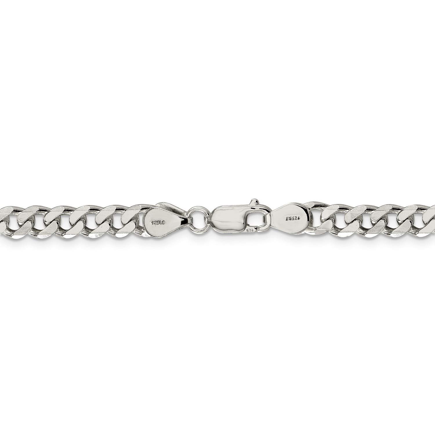 .925 Sterling Silver Large Curb Chain Necklace, Bracelet & Anklet Set - Durable Fashion Jewelry for Women & Men - Perfect for Everyday Wear, Gifts & Special Occasions