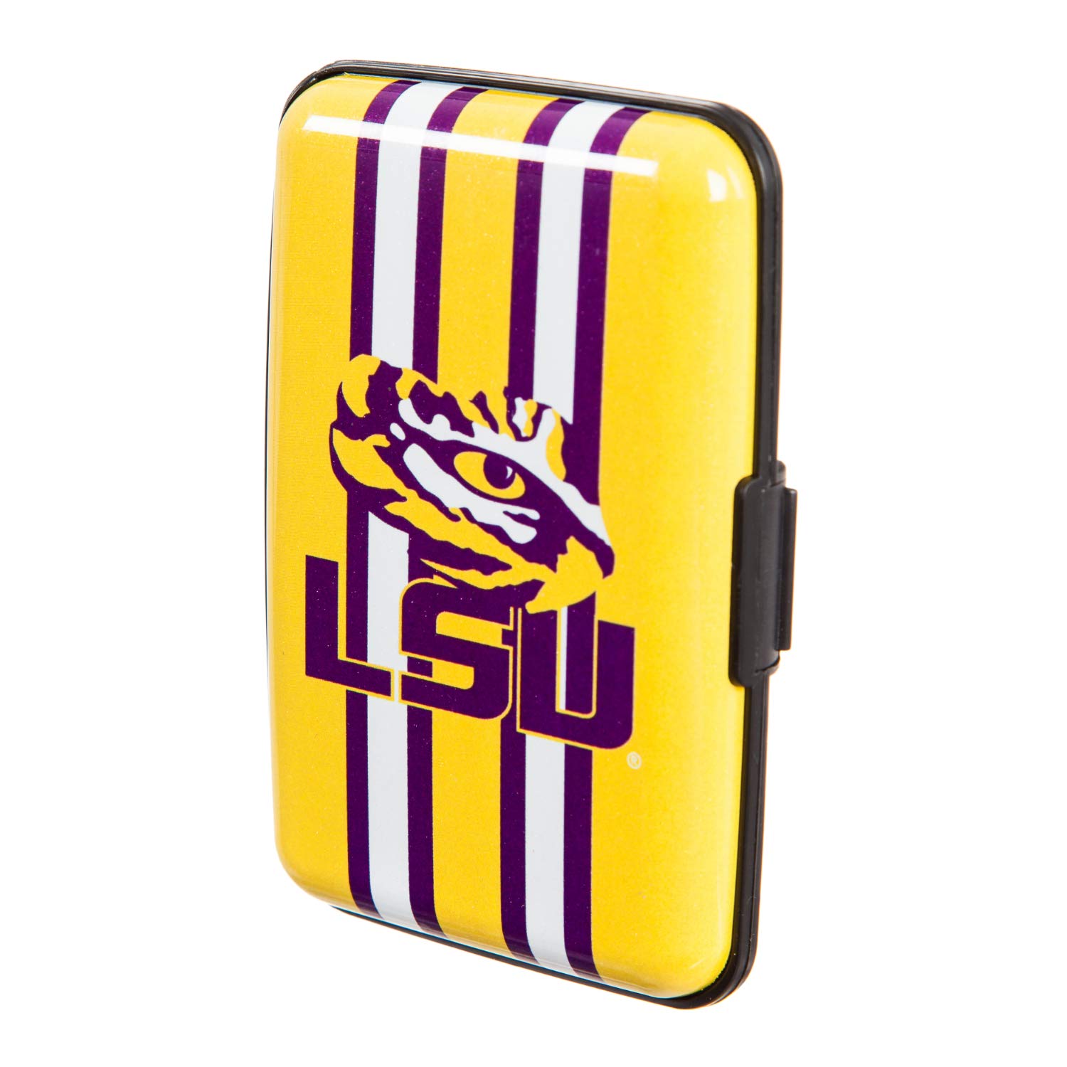 Official NCAA Licensed LSU Tigers Hard Case Wallet - Durable Sports Fan Accessories for Men & Women - Perfect for Game Day, Travel, and Office Use