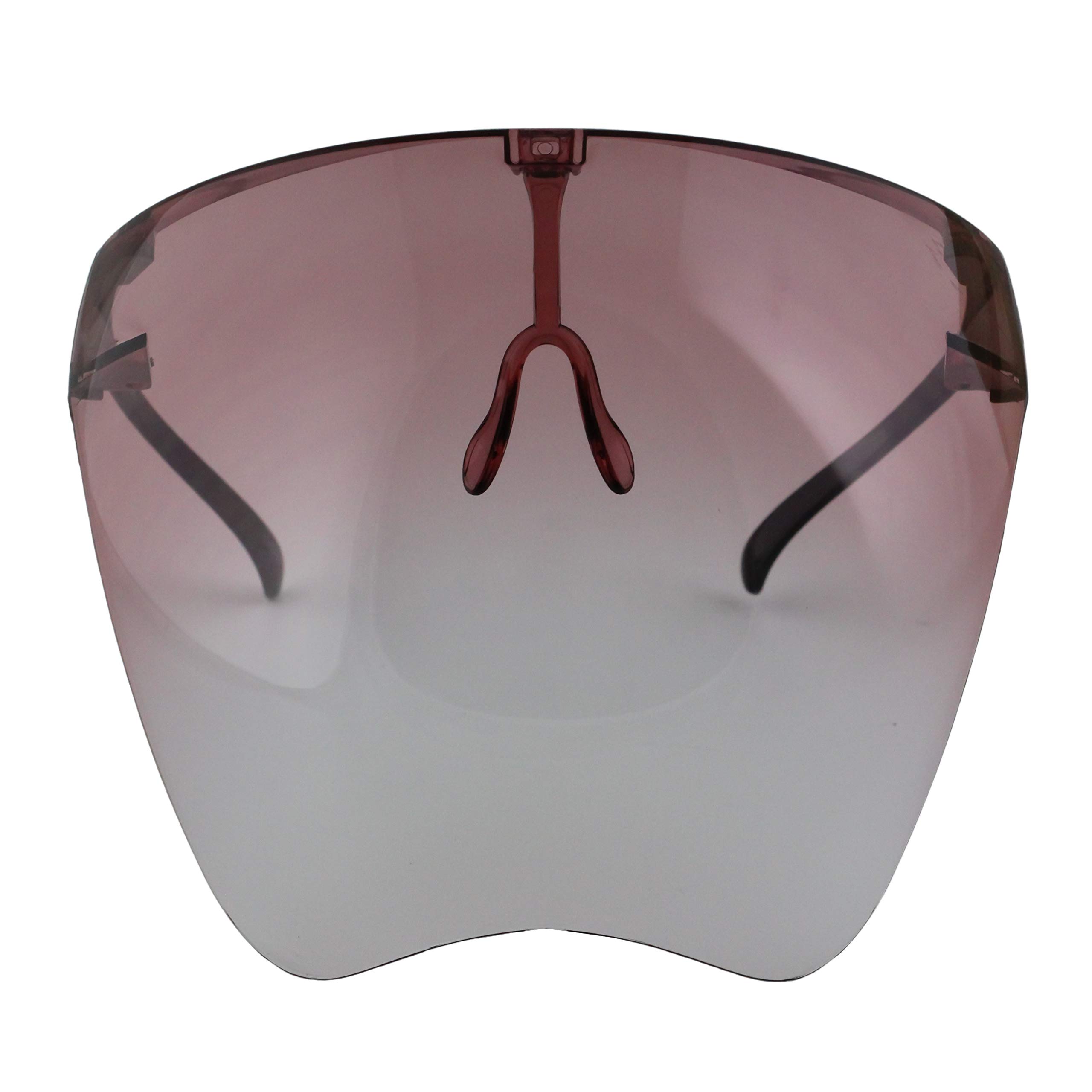 Futuristic Face Shield with Mirrored Visor - UV Protection Unisex Sunglasses for Men & Women - Perfect for Cycling, Motorcycling, and Outdoor Sports