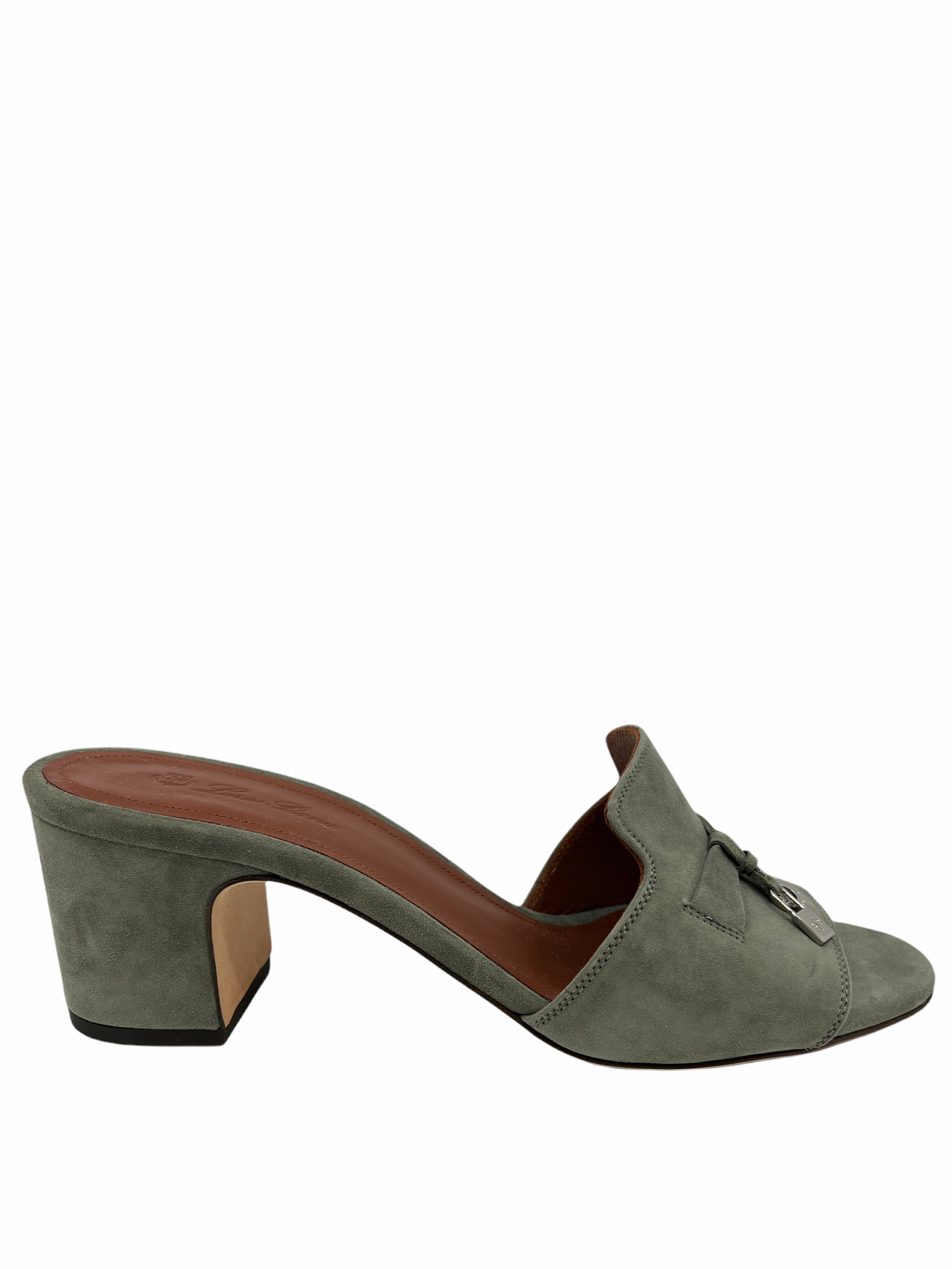Loro Piana My Charms Suede Slide Mules Women's Size 7.5 - Comfortable Summer House Slippers for Indoor/Outdoor Wear