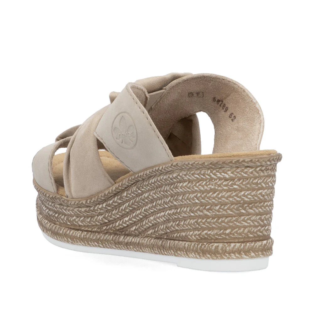 Rieker 68789 Women's Comfortable Beige Casual Shoes for Walking, Work & Everyday Wear