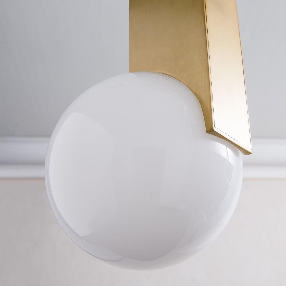 Modern Bower Pendant Light - Adjustable Hanging Lamp with Glass Shade for Kitchen Island, Dining Room, and Bedroom Lighting - Stylish Home Decor Fixture