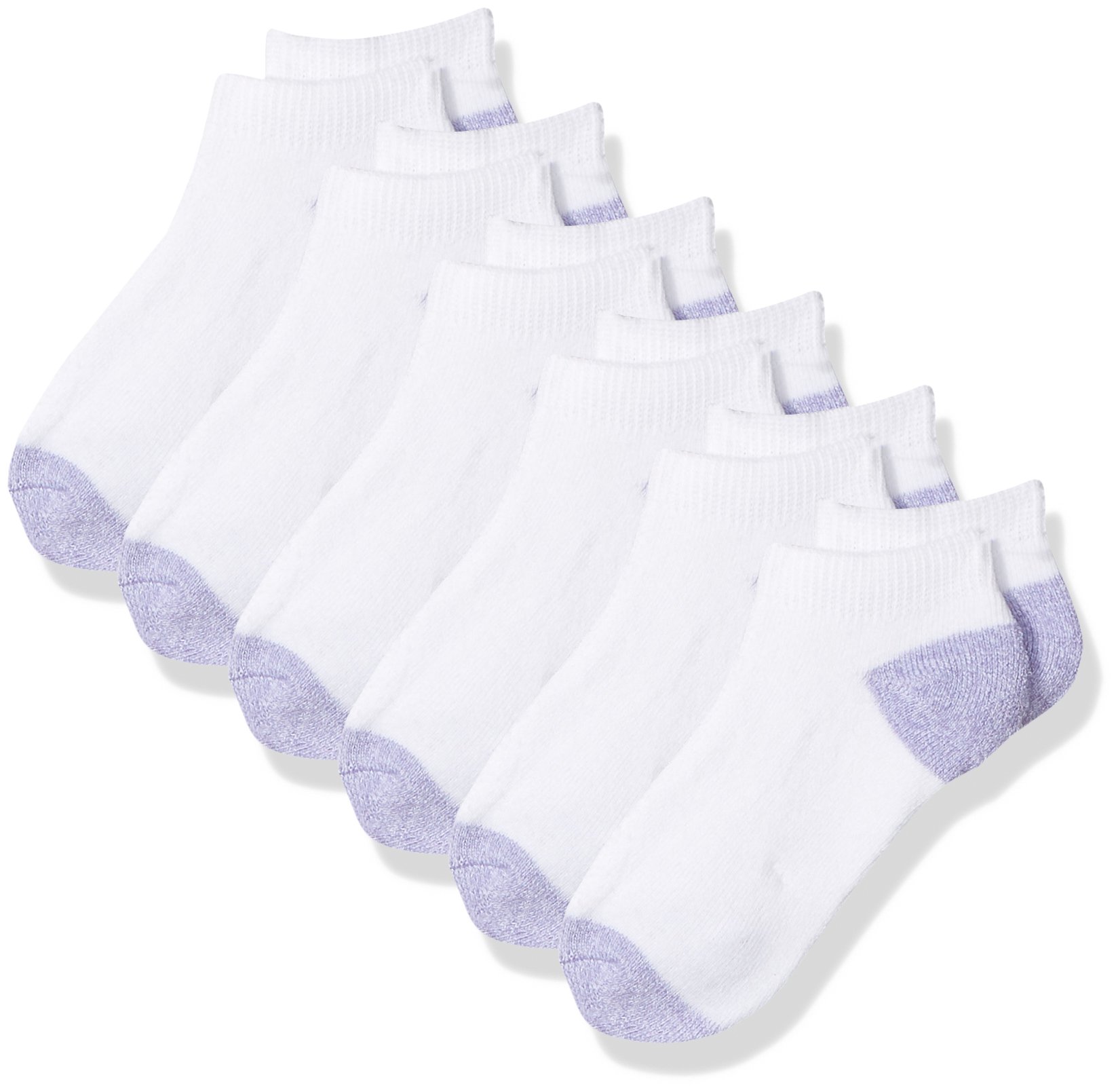 Fruit of the Loom Girls' 6 Pack Fresh Sense Low Cut Socks - Soft Breathable Cotton Ankle Socks for School, Sports & Everyday Wear