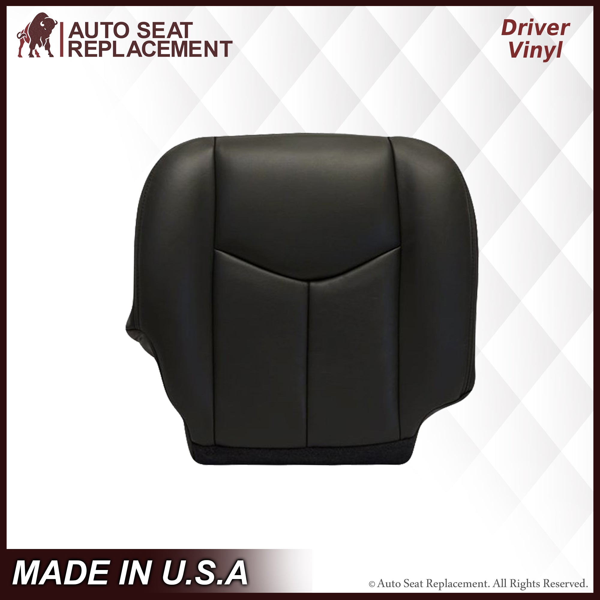 2003-2007 Chevy Silverado Avalanche Seat Covers - Premium Dark Gray Leather or Vinyl Replacement Covers for Truck Seats - Perfect for Protection & Style Upgrade