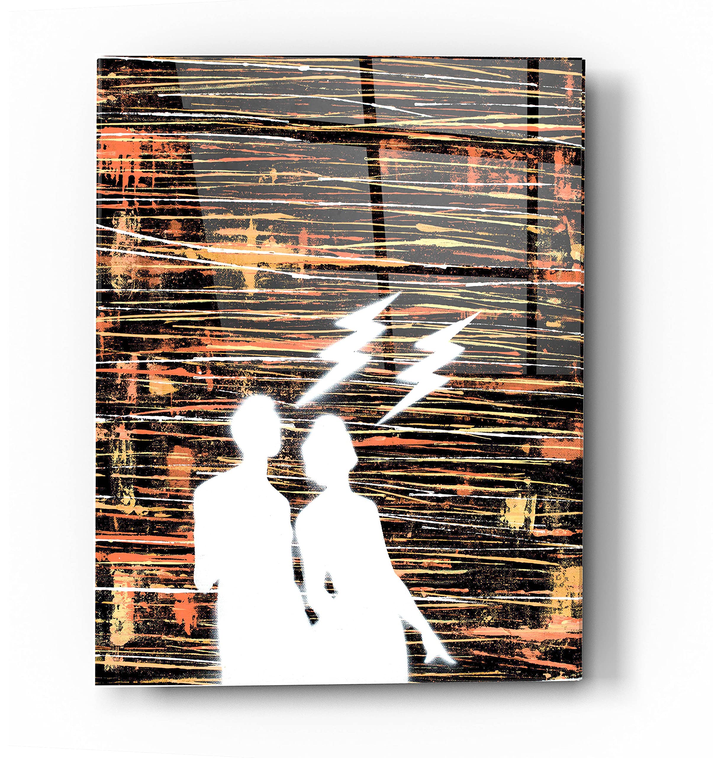 Epic 'Strucked' Acrylic Glass Wall Art by Craig Snodgrass - 24x36 Inches Modern Abstract Painting for Living Room, Bedroom & Office Decor