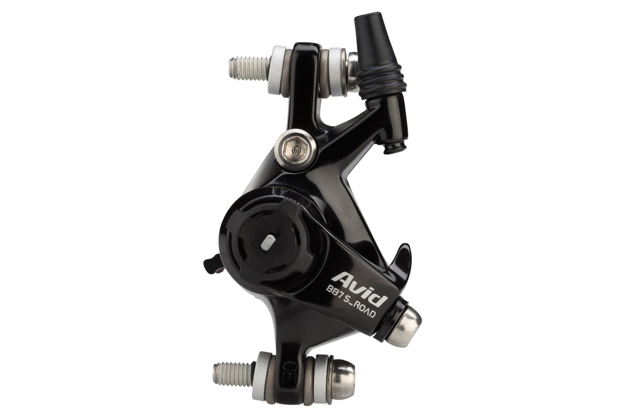 Avid BB7S Road Cable Disc Brake Caliper - Black Anodized MTB & Road Bike Brake System for Smooth Stopping Power on Trails & Commutes