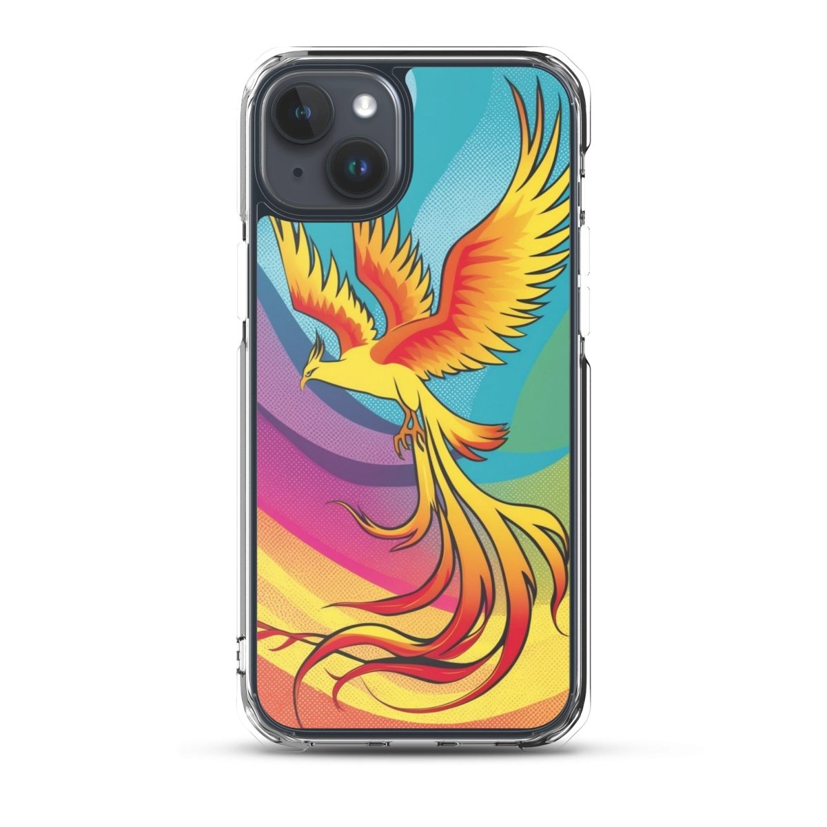 Rising Phoenix - MagSafe® Compatible Clear iPhone Case | Ultra Slim Protective Cover for iPhone 12/13/14/15 | Perfect for Everyday Use & Wireless Charging