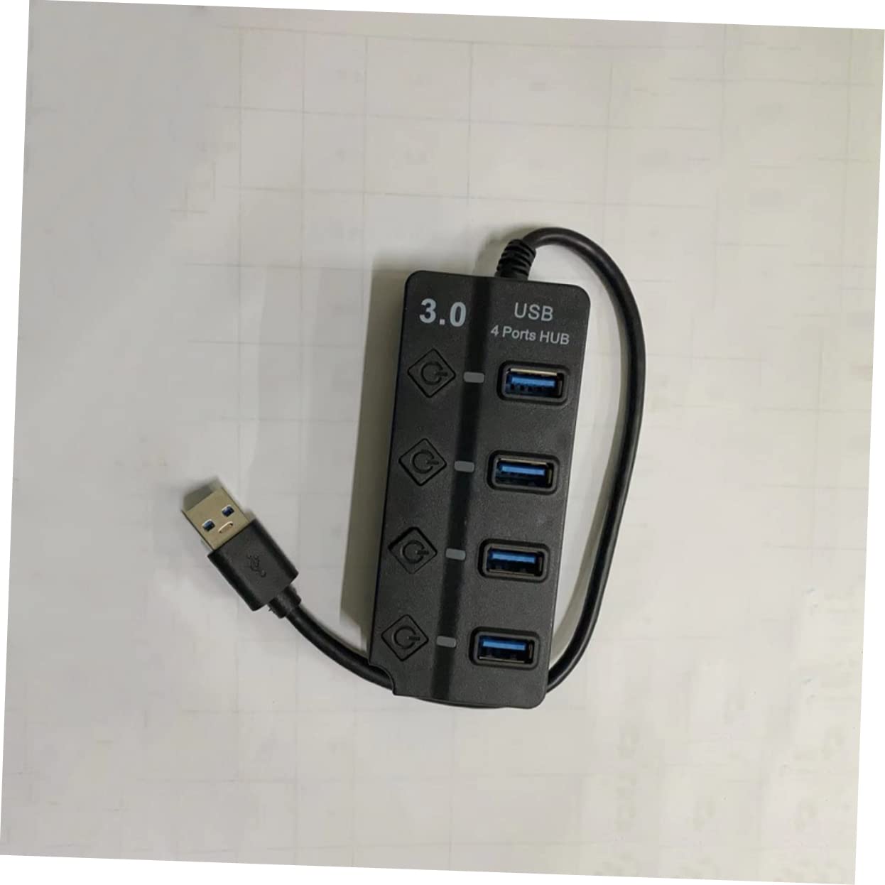 Gatuida 4-Port USB 3.0 Hub Adapter - High-Speed Data Transfer for Smartphones, Laptops, PC, Mac - Perfect for Home Office, Gaming & Travel Accessories