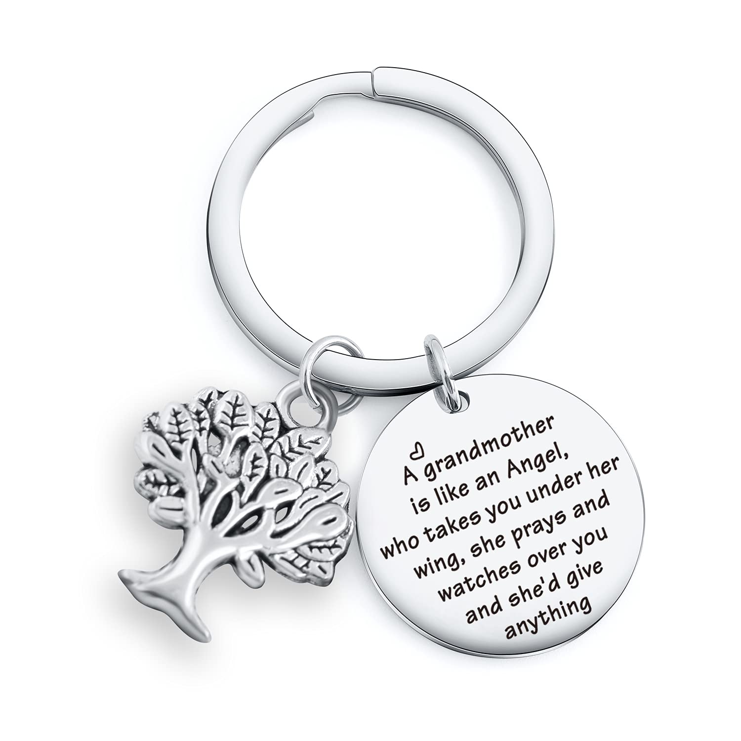 Personalized Grandmother Jewelry - Engraved Nana Keychain for Grandma - Unique Gift for Granny, Mimi & Nana - Perfect for Birthdays, Mother's Day & Family Celebrations