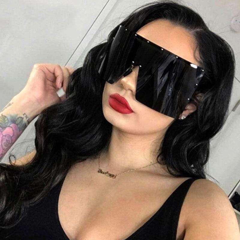 Trendy Oversized Sunglasses for Women & Men - UV Protection, Fashionable Square & Round Frames - Perfect for Beach, Driving & Outdoor Activities