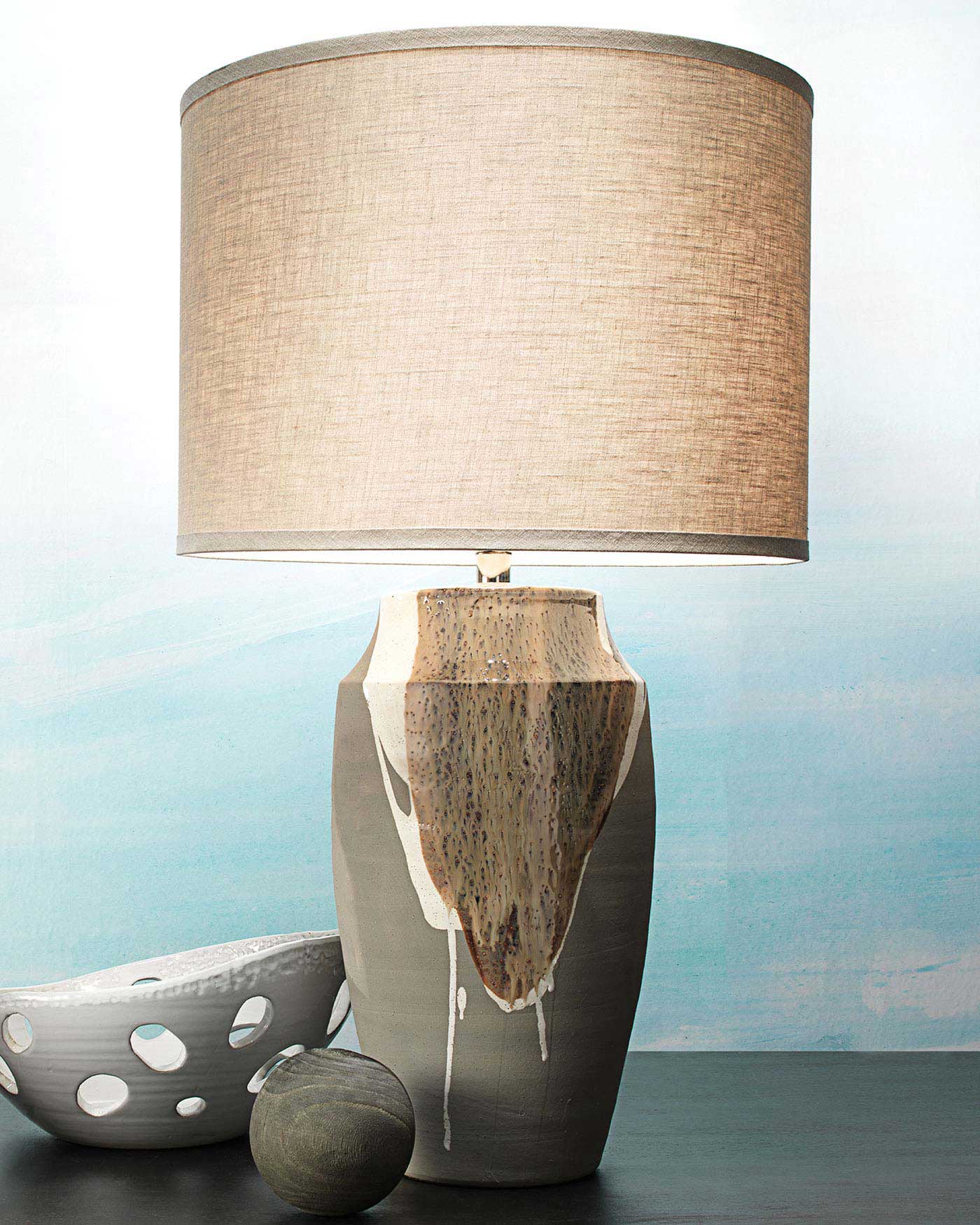 Modern Landslide Table Lamp - Adjustable LED Desk Light for Home Office, Bedroom & Study - Warm White & Cool White Lighting for Reading, Working & Relaxing