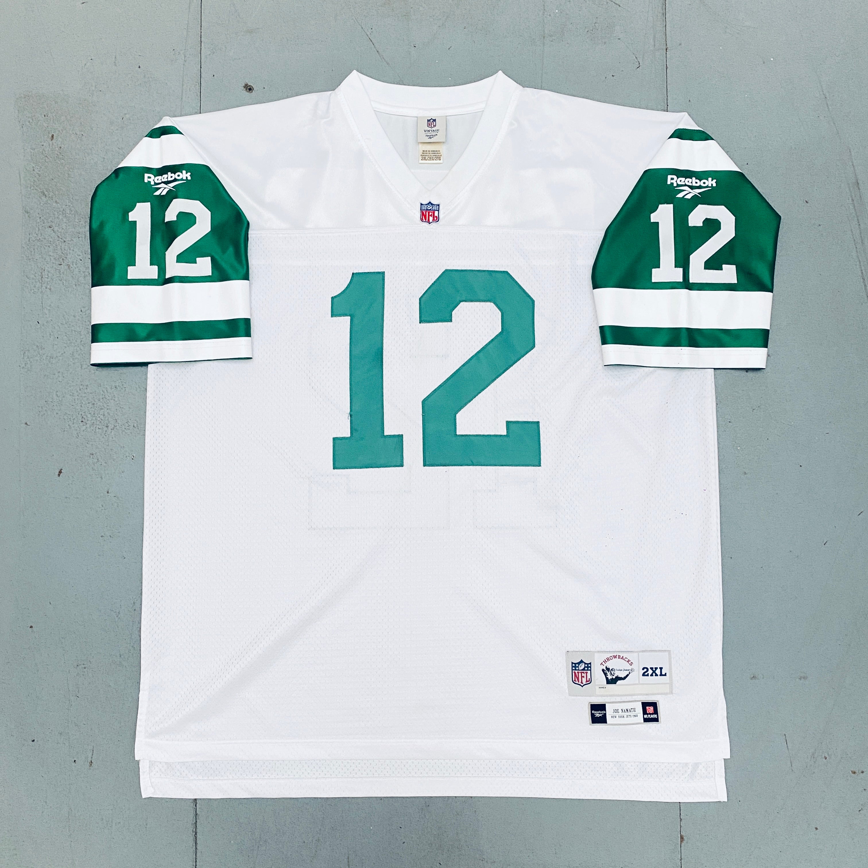 Authentic Joe Namath 1968 New York Jets Throwback Jersey - Stitched NFL Football Jersey for Men (XXL) - Perfect for Game Day, Tailgating & Fan Events