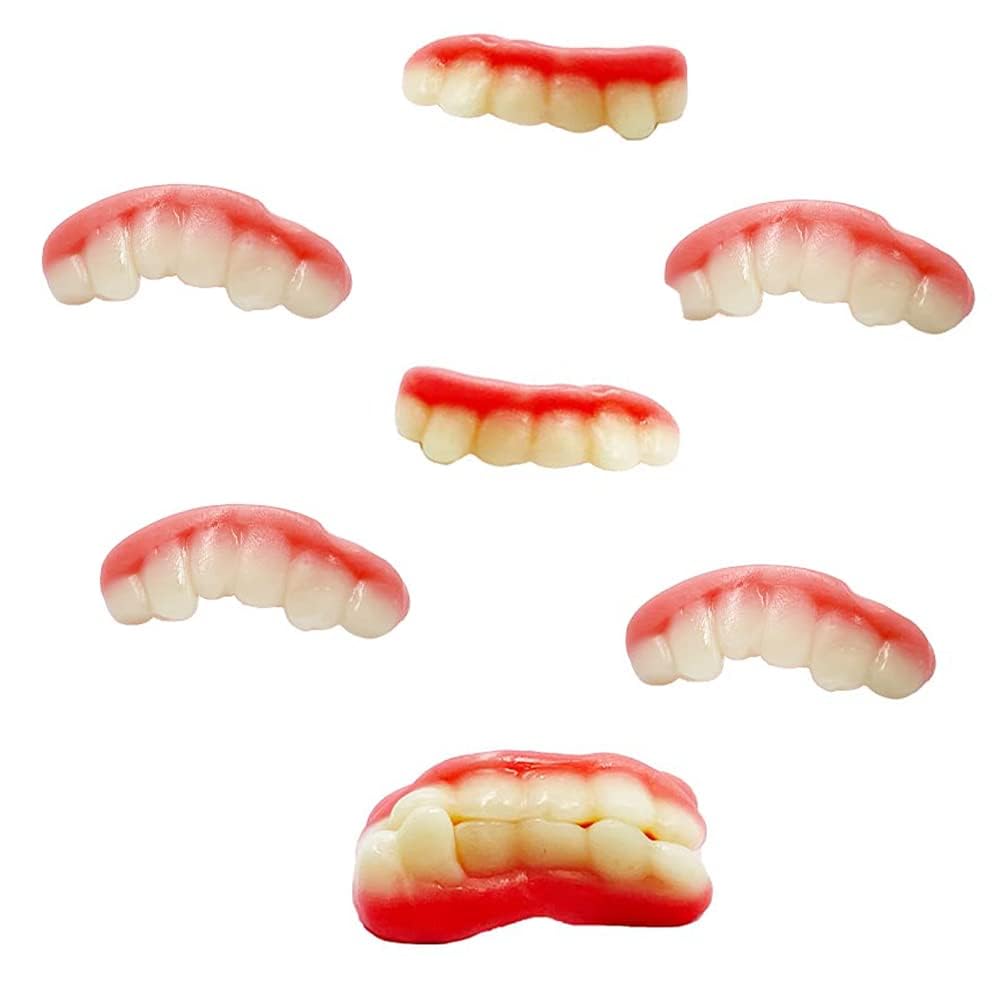 Fruidles Gummy Teeth Candy - 2lb Bulk Bag of Delicious Fruit Flavored Chewy Gummies for Halloween, Parties & Movie Night Snacks