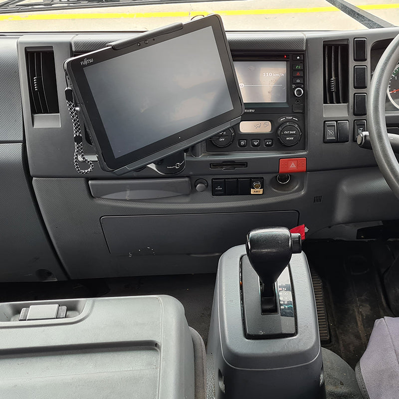 Isuzu Truck F Series (2014+) InDash Mount - Heavy Duty Industrial Grade Dashboard Mount for GPS & Phone - Perfect for Fleet Management & Delivery Services