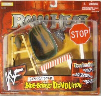 1999 WWF Jakks Pacific Grapple Gear Raw Heat: Side Street Demolition Wrestling Action Figure - Collectible Toy for WWE Fans & Nostalgic Wrestling Memorabilia - Perfect for Display, Play & Gift Giving