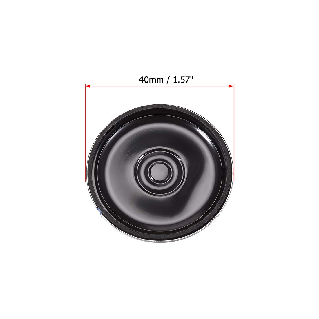 2W 8 Ohm Micro Internal Speaker - 40mm Dia Magnet Loudspeaker (4pcs) for DIY Electronics, Audio Projects & Small Devices