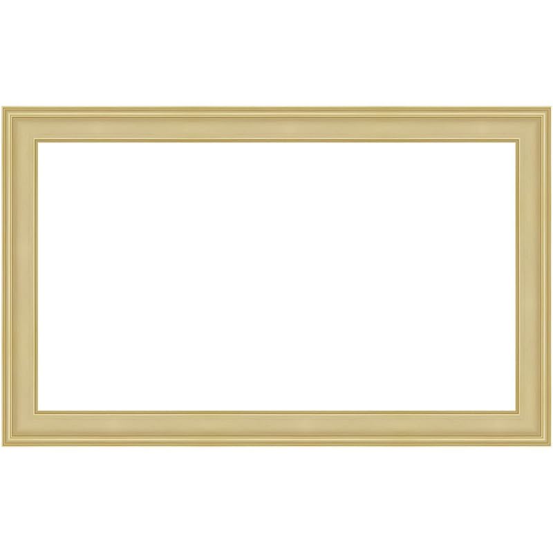 Antique White Smart TV Frame - Compatible with Samsung The Frame TV 32 Inch (2021-2025 Models) | Decorative TV Cover for Living Room & Bedroom