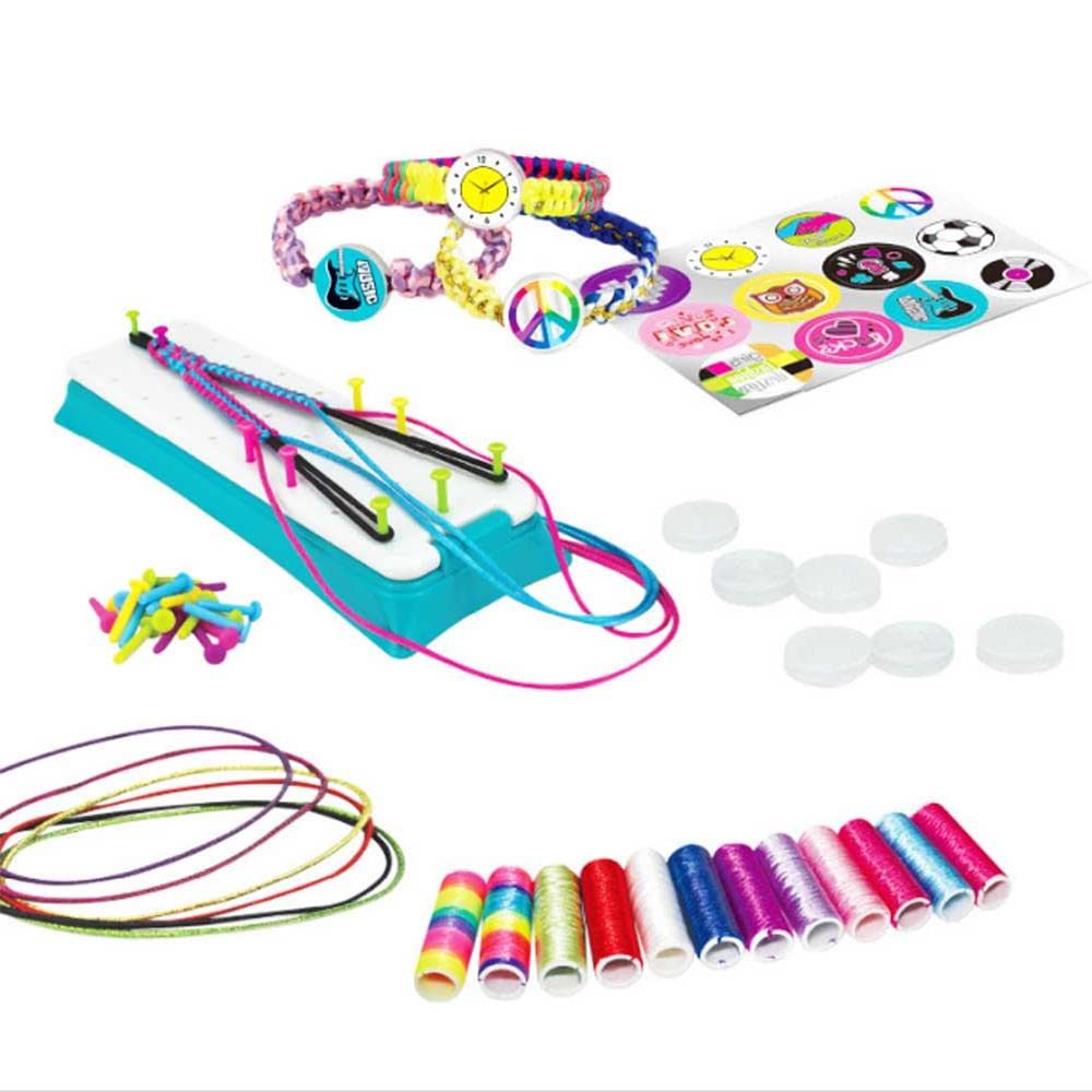 **Friendship Bracelet Making Kit for Girls Ages 6-12 - DIY Arts and Crafts Kit with Refill Pack - Perfect for Christmas, Birthday Gifts & Creative Play**