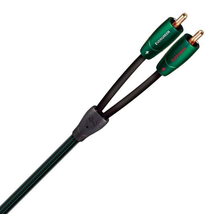 AudioQuest Evergreen High-Performance RCA Interconnect Cable - Premium Audio Connection for Home Theater & Hi-Fi Systems