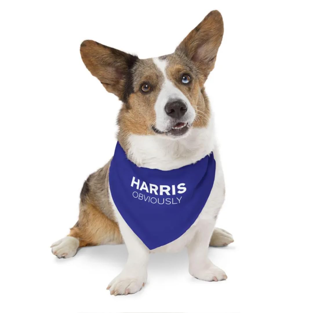 Kamala Harris Pet Bandana for Dogs - Stylish Political Dog Accessory for Walks & Events