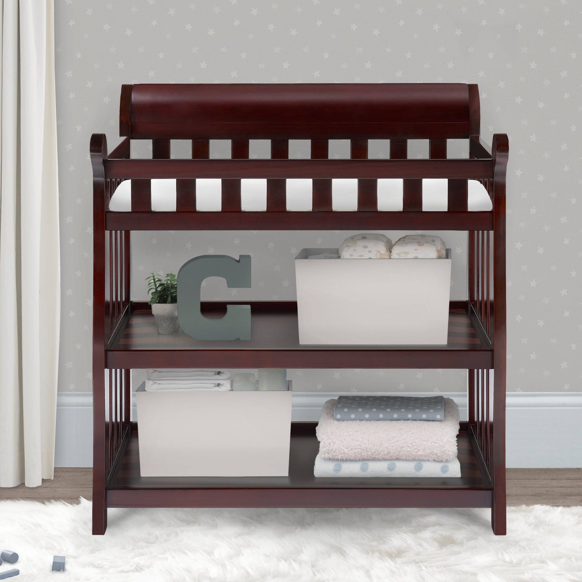 Eclipse Baby Changing Table with Safety Straps - Waterproof & Portable Diaper Station for Nursery, Travel & On-the-Go Parents