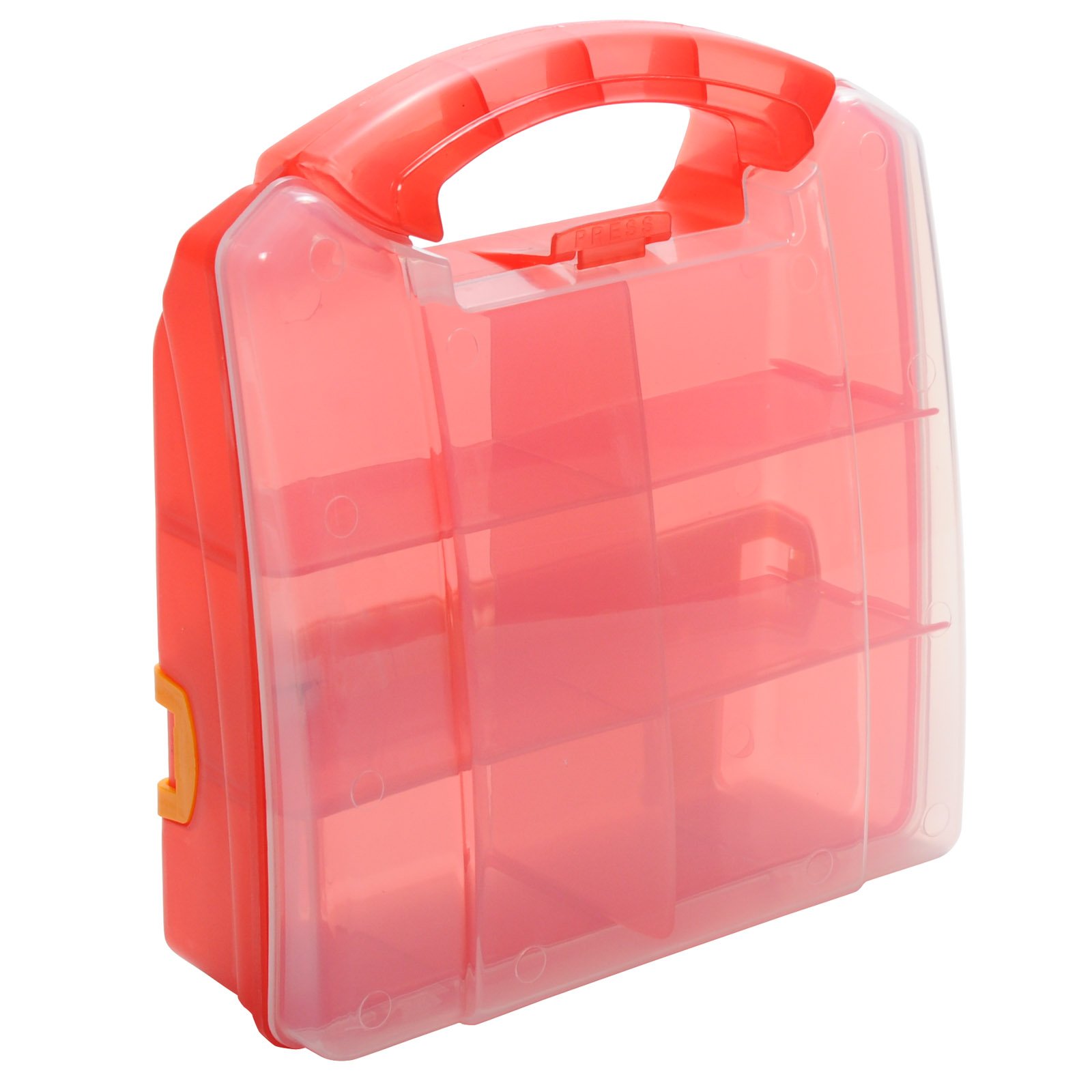 25-Person Empty Plastic First Aid Kit Box - Portable Emergency Medical Storage Container for Home, Office, Car, Camping & Outdoor Safety Supplies