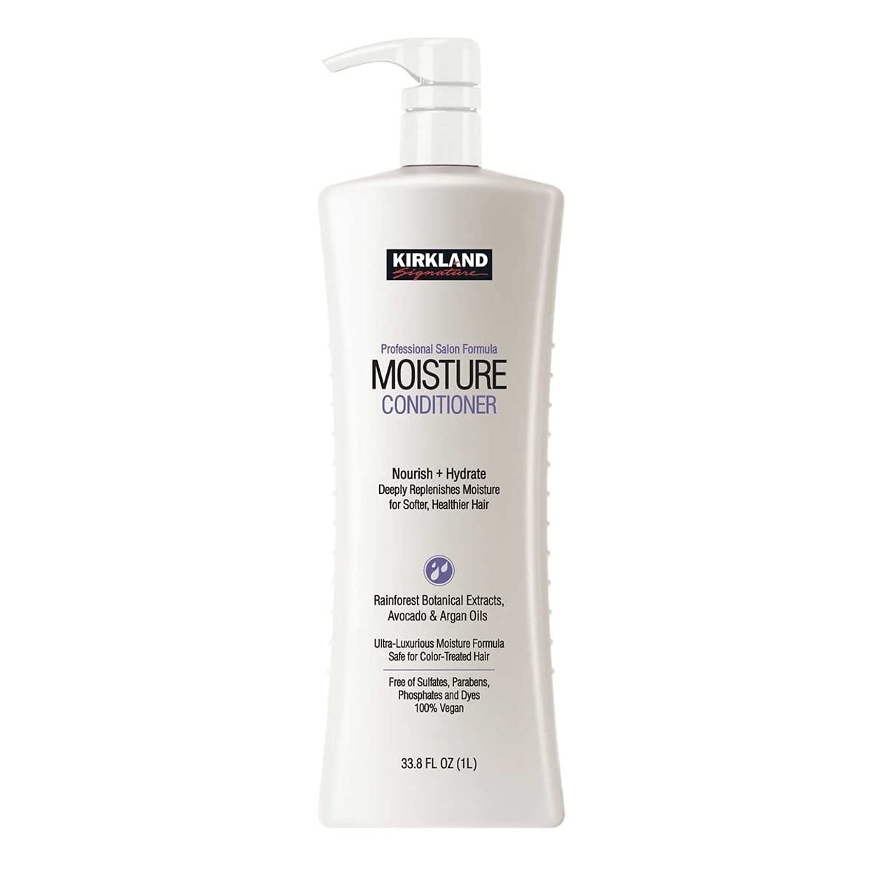 Kirkland Signature Professional Salon Formula Moisture Conditioner 33.8 oz - Deep Hydrating Hair Treatment for Dry & Damaged Hair - Salon Quality at Home - Perfect for Daily Use & Hair Repair
