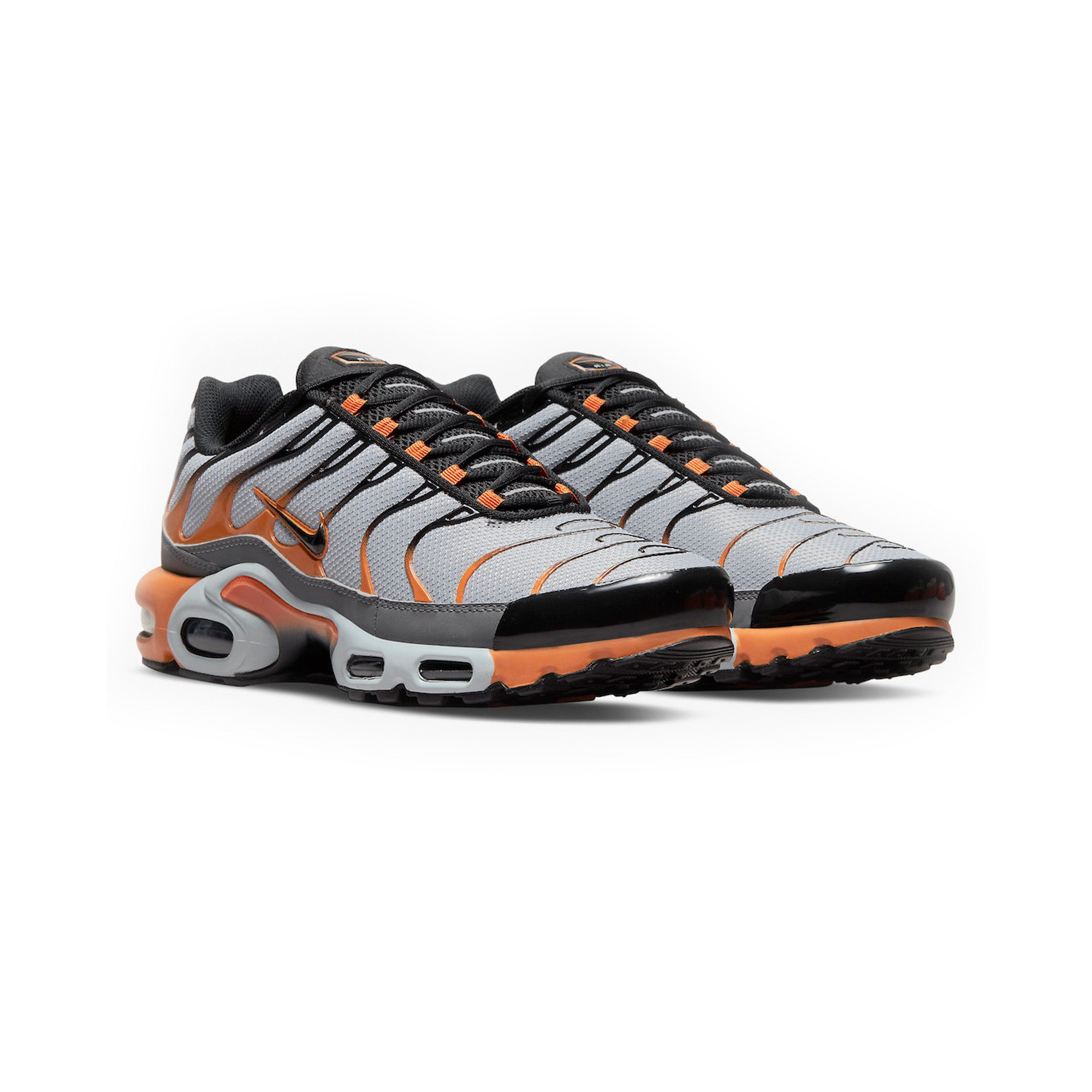 Nike Air Max TN Plus 'Grey Black Orange' Men's Running Shoes (2022) - Lightweight Cushioned Sneakers for Gym Workouts & Streetwear Fashion
