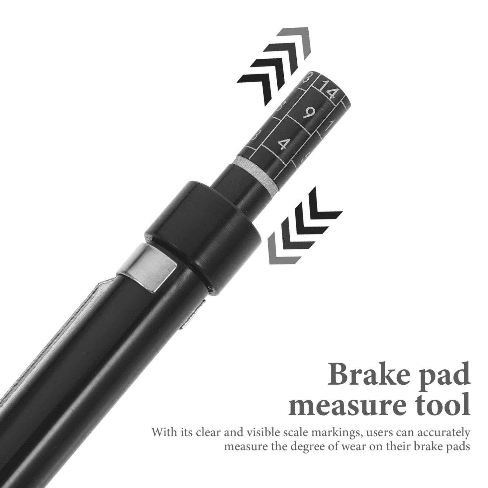 Brake Pad Thickness Gauge Tool - Digital & Analog Measuring Device for Auto Brake Shoes with Scale - Professional Brake Pad Tester for Mechanics & DIY - Perfect for Car Maintenance & Safety Inspection