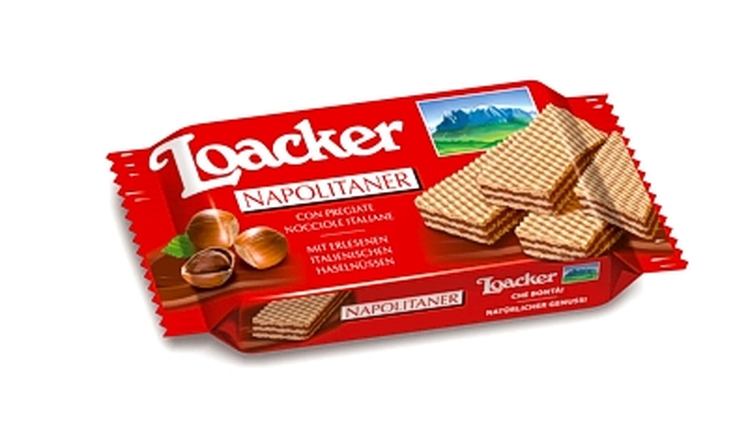 Loacker Classic Napolitan Waffles 45g - Crispy Italian Wafer Cookies, Perfect for Snacking, Coffee Break & Dessert