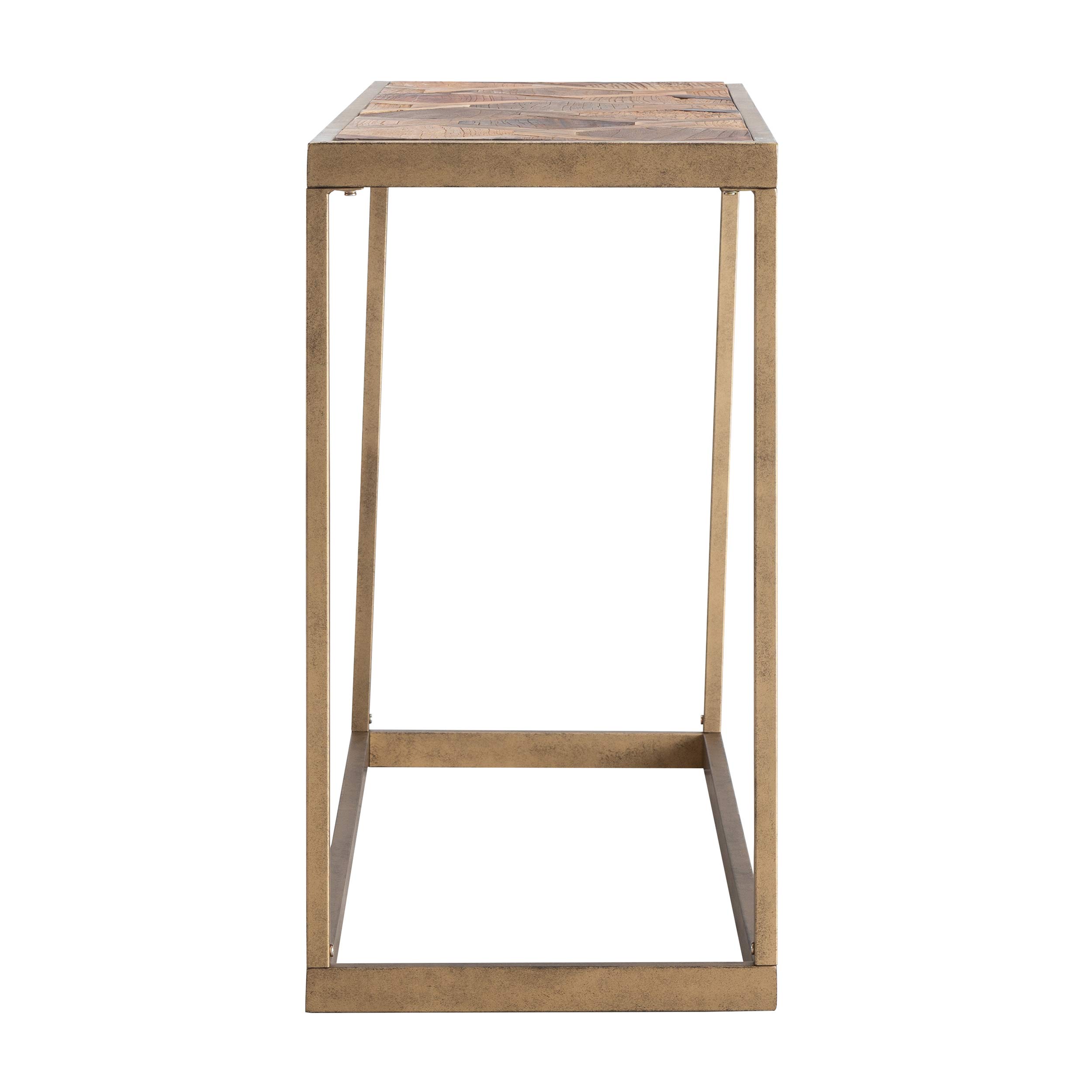 SEI Furniture Southern Enterprises Dorville Console Table - Natural Wood Entryway Table for Hallway, Living Room & Foyer Decor