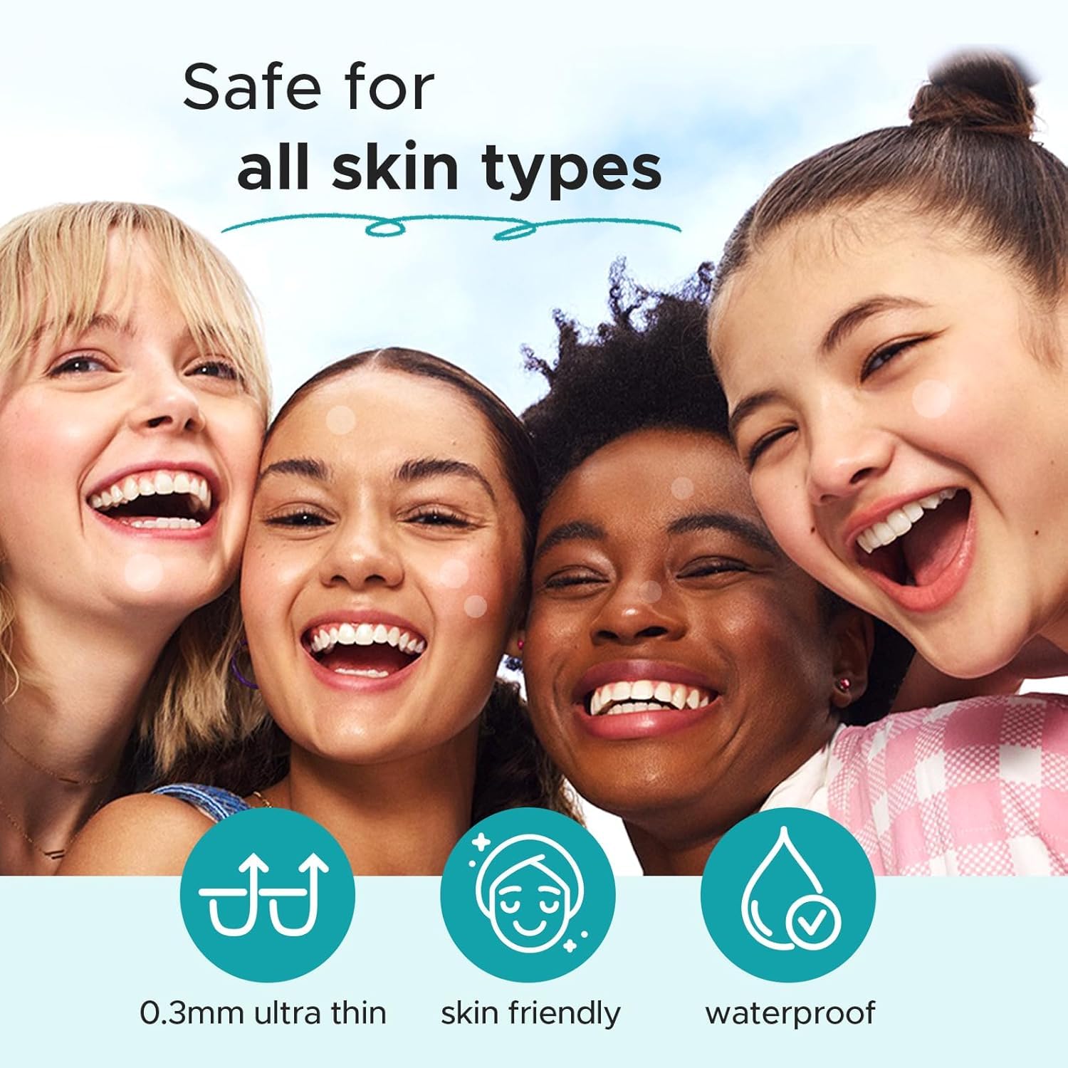 SEFLICA Hydrocolloid Acne Patches for Face - 4 Sizes (72/144 Count) Invisible Pimple Patches with Tea Tree & Calendula Oil - Absorbing Zit Cover for Overnight Spot Treatment | Perfect for Teen Skin Care & Travel Emergency Kit