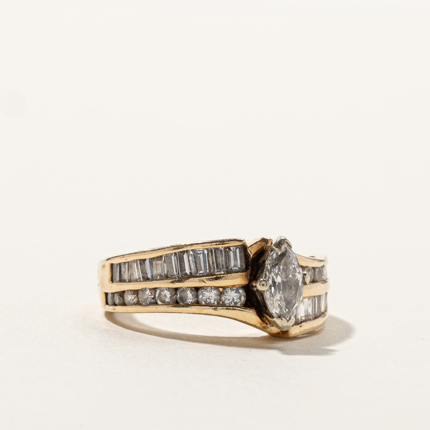 1.27ctw Channel Set Multi Diamond Ring - Size 6.5 | Elegant Wedding Band, Anniversary Gift for Her, Engagement Ring Alternative | Perfect for Proposals, Special Occasions & Everyday Luxury