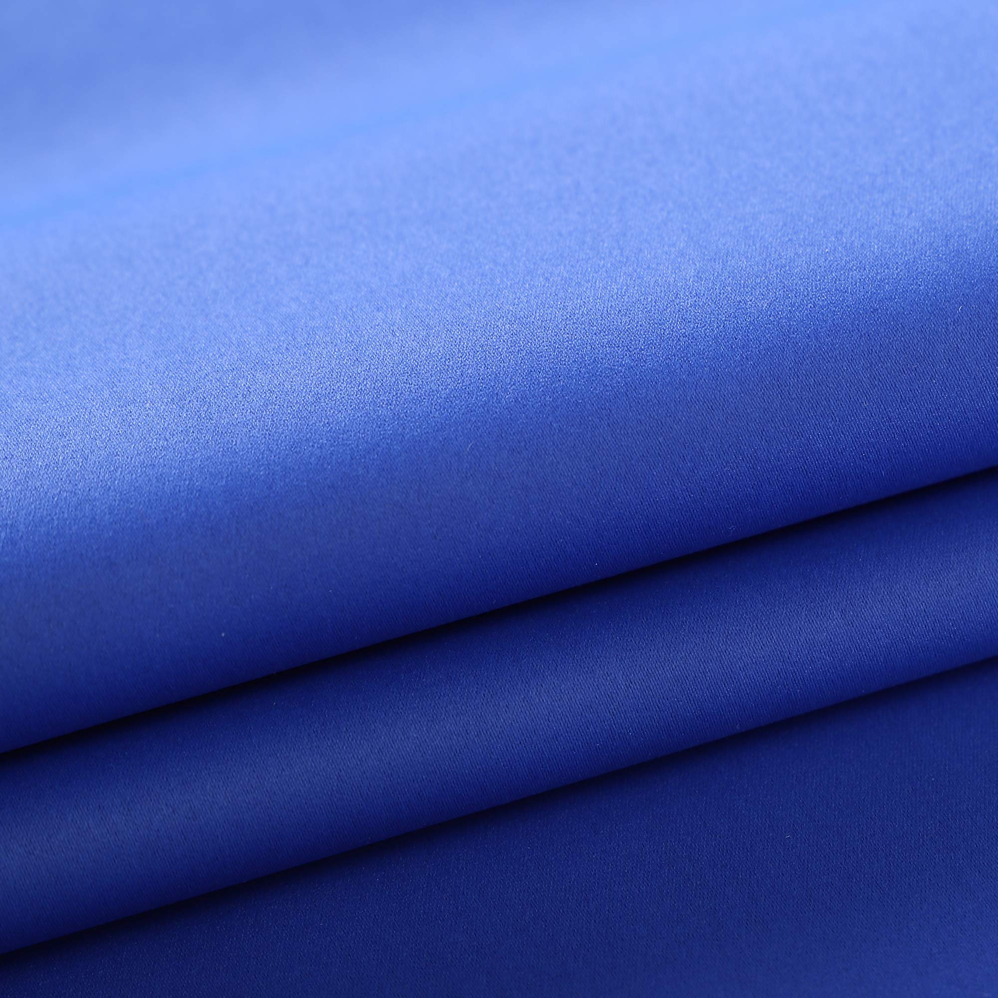 Royal Blue Blackout Valance Curtain - 42 x 18 Inch Kitchen Window Treatment with Rod Pocket, Darkening Panel for Loft, Nursery, Girls & Boys Bedroom - Perfect for Small Windows, Light Control & Privacy