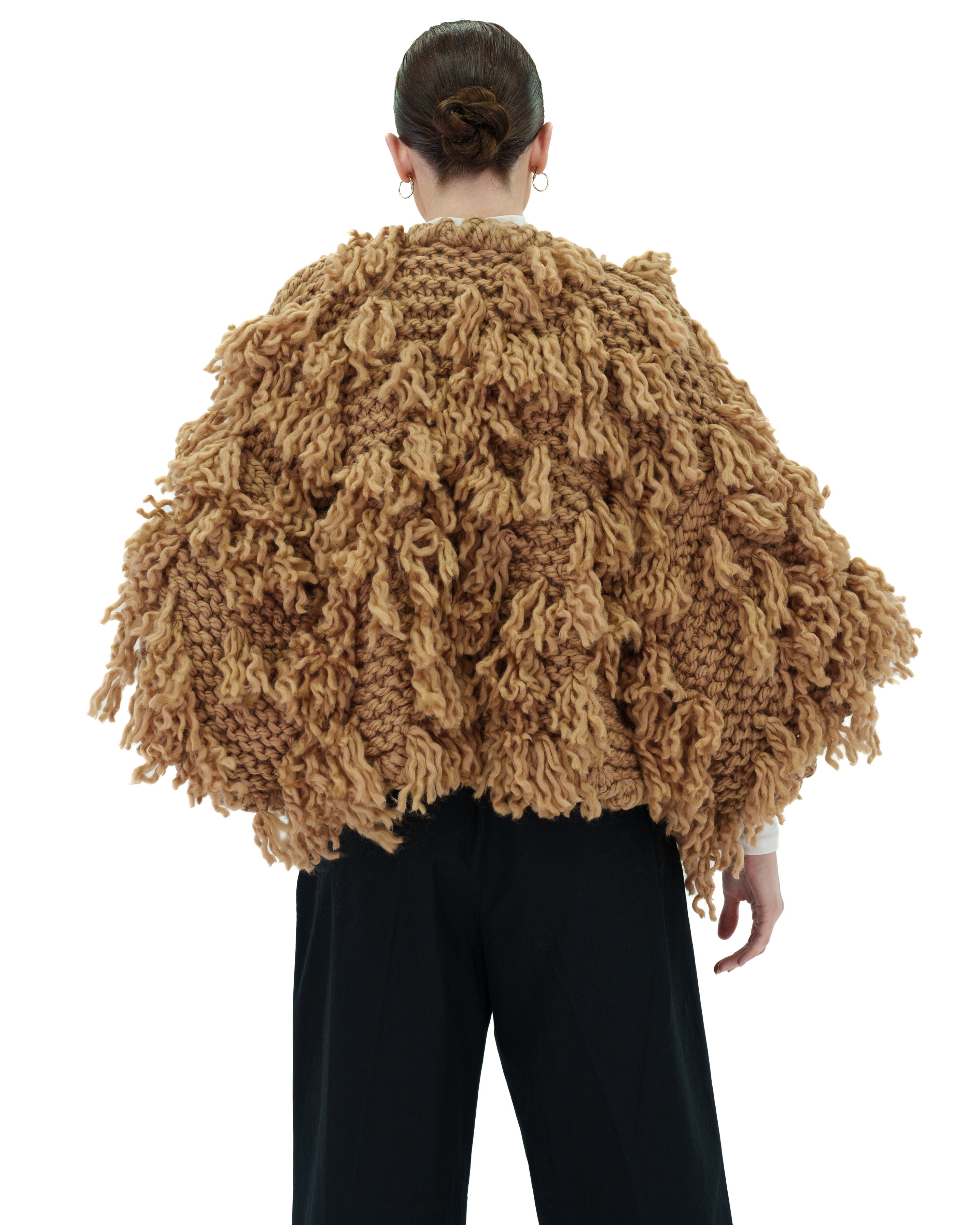 Women's Soft Fur-Like Cardigan - Cozy Winter Knit Sweater for Casual Wear, Office & Lounge