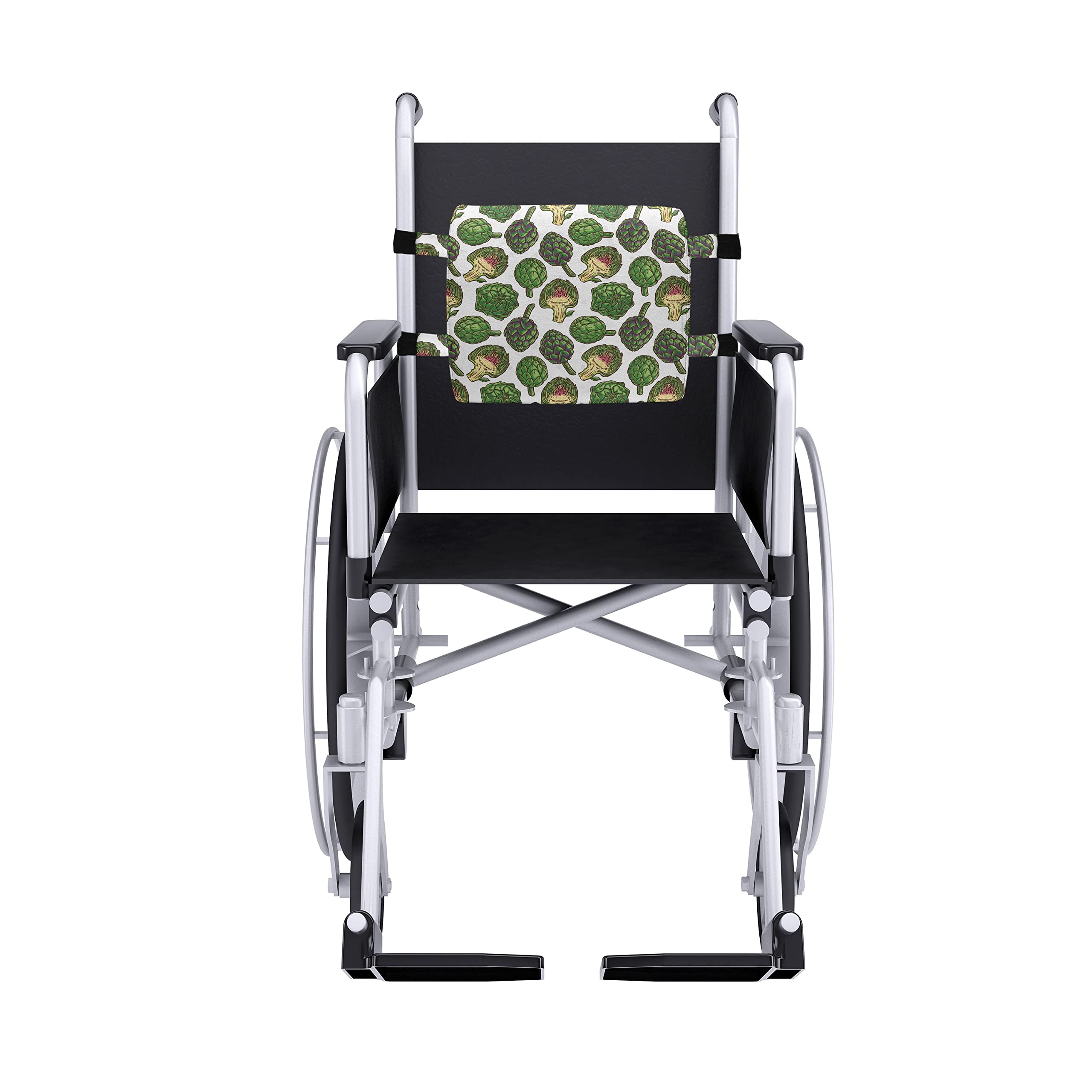 Ambesonne Lumbar Support Pillow - Hand Drawn Artichoke Design, High Density Foam for Office Chair & Car Seat, 14