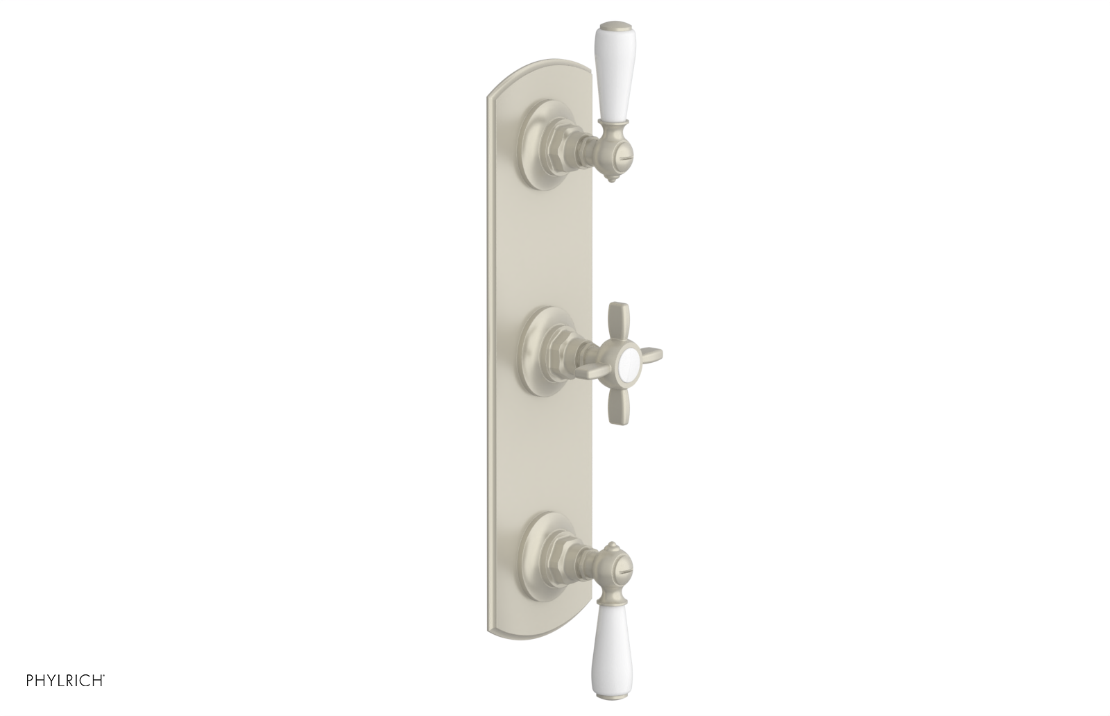 Jamestown Thermostatic Shower Valve with Dual Volume Control - White Accents (Model 4-740) | Perfect for Modern Bathroom Renovations & Spa-Like Shower Experiences