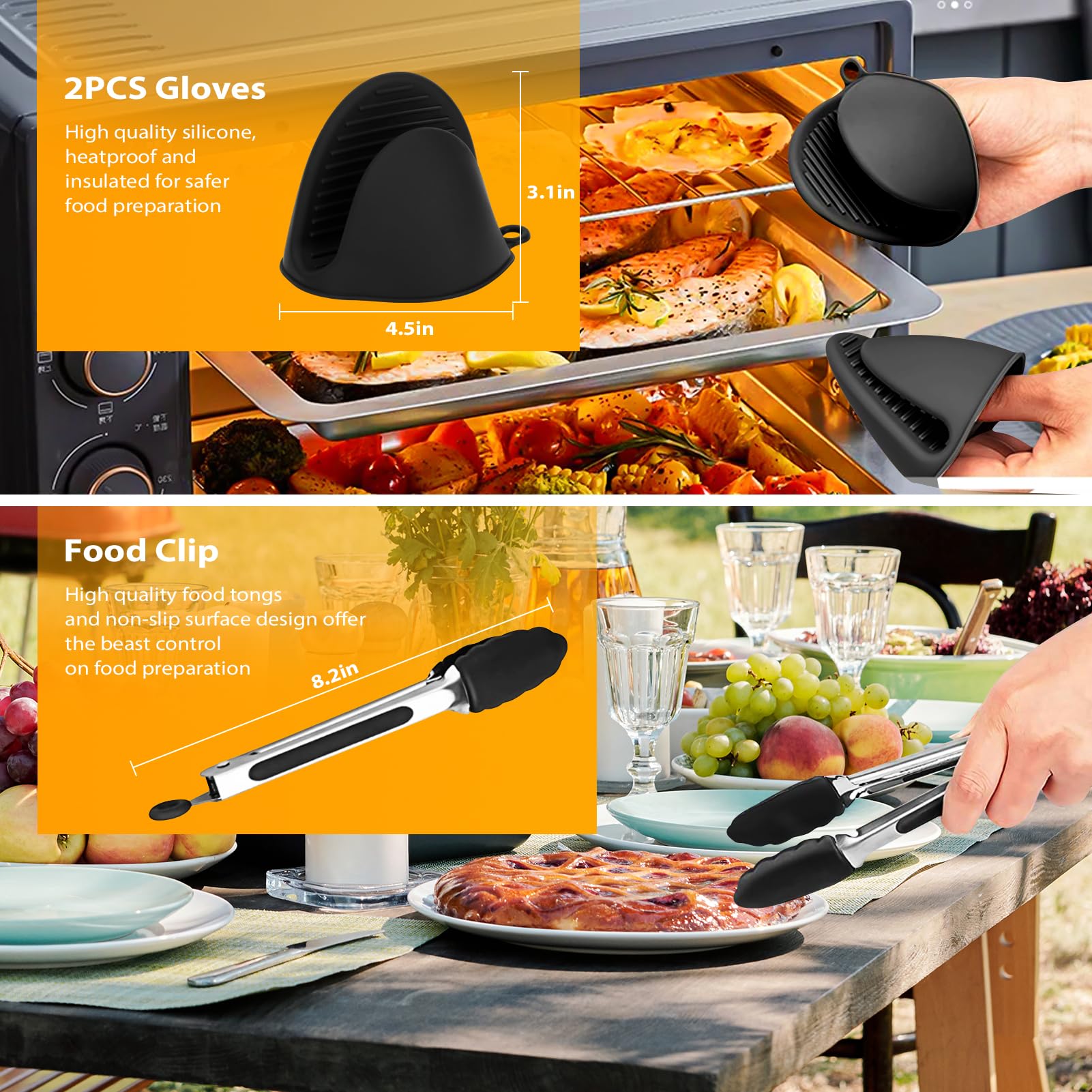 7-Piece Ninja Air Fryer Accessories Kit for AF400UK, AF300UK & Tower T17088 - Includes 8.46