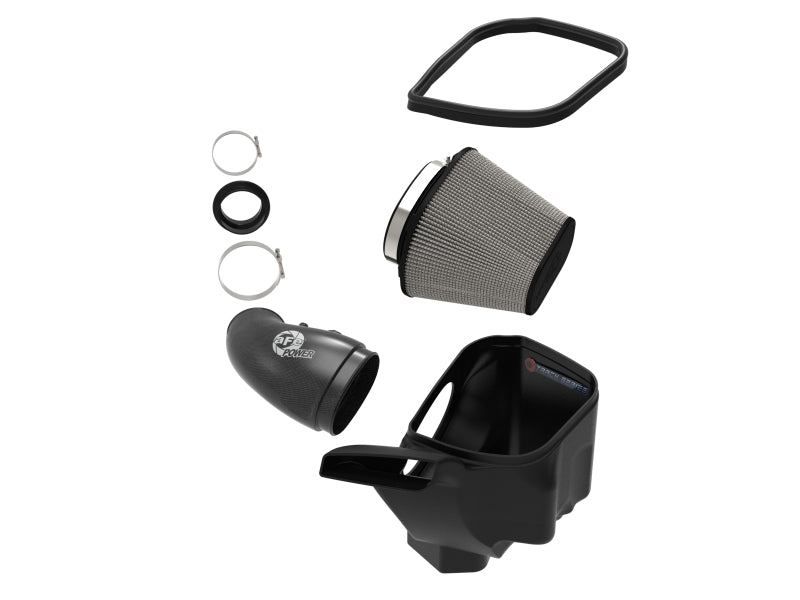 aFe 12-21 Jeep Grand Cherokee 6.4L Track Series Carbon Fiber Cold Air Intake with Pro Dry S Air Filter - Performance Upgrade for Off-Roading & Street Racing